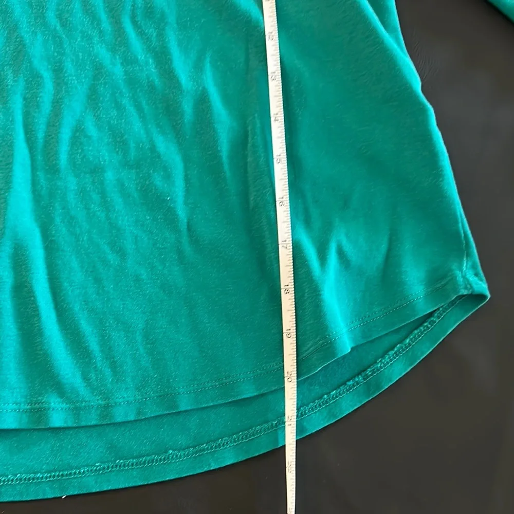 Chico's Ultimate Tee Teal 3/4 Sleeve Shirt - Picture 4 of 5